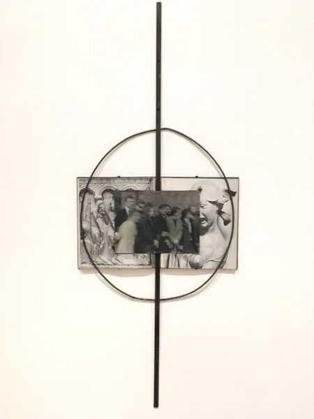 Em Rooney (American, born 1983), Veronica’s Horror, 2017. Steel, book, and hand-colored gelatin silver print.