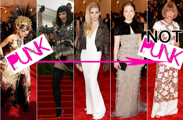 The debates around punk generated by the Met Ball opening were decidedly superficial. Image: Fashionista.com