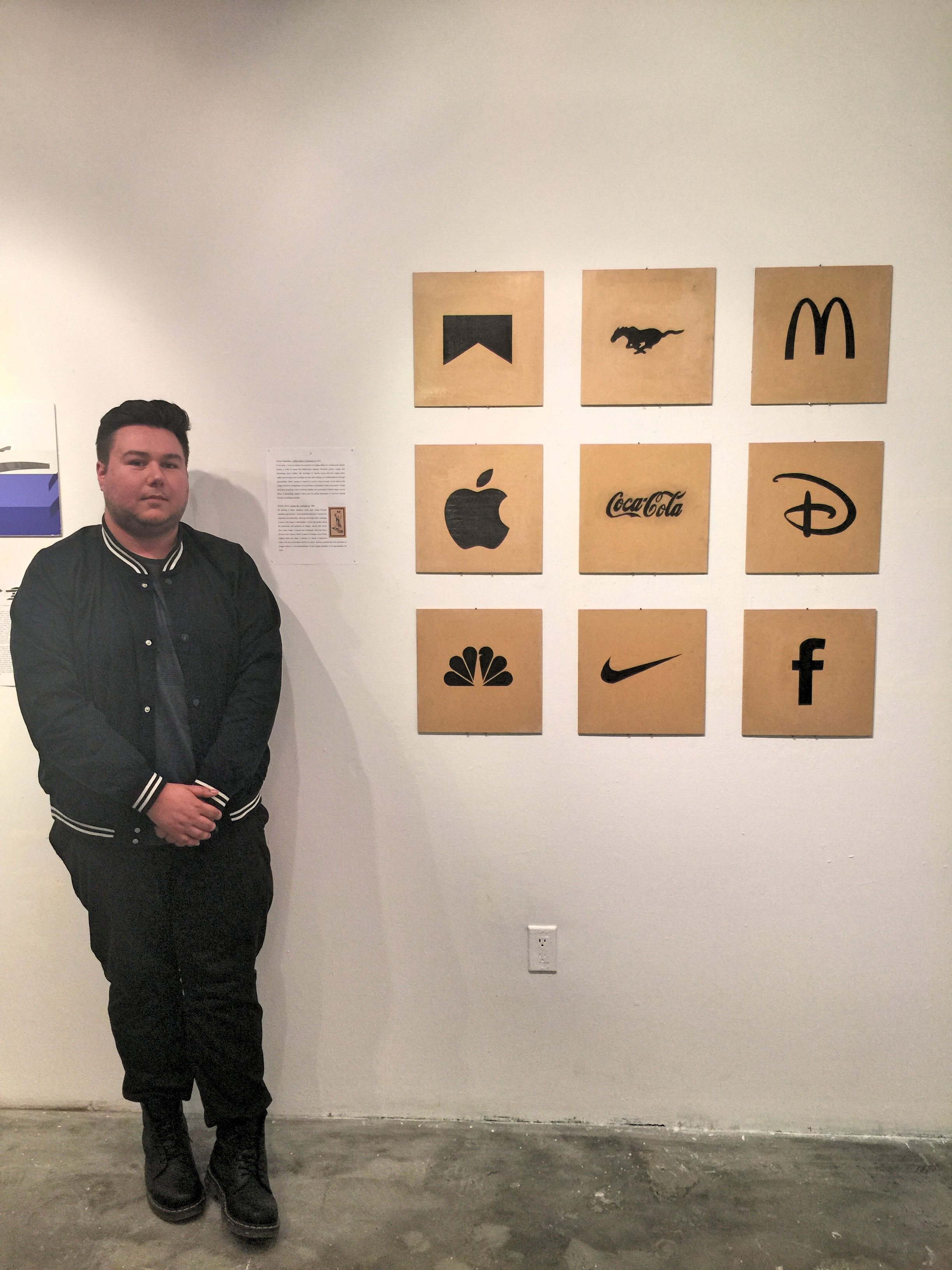James' response piece to Levine on exhibition pre-departure at the "Talking Back" exhibition at KPU 