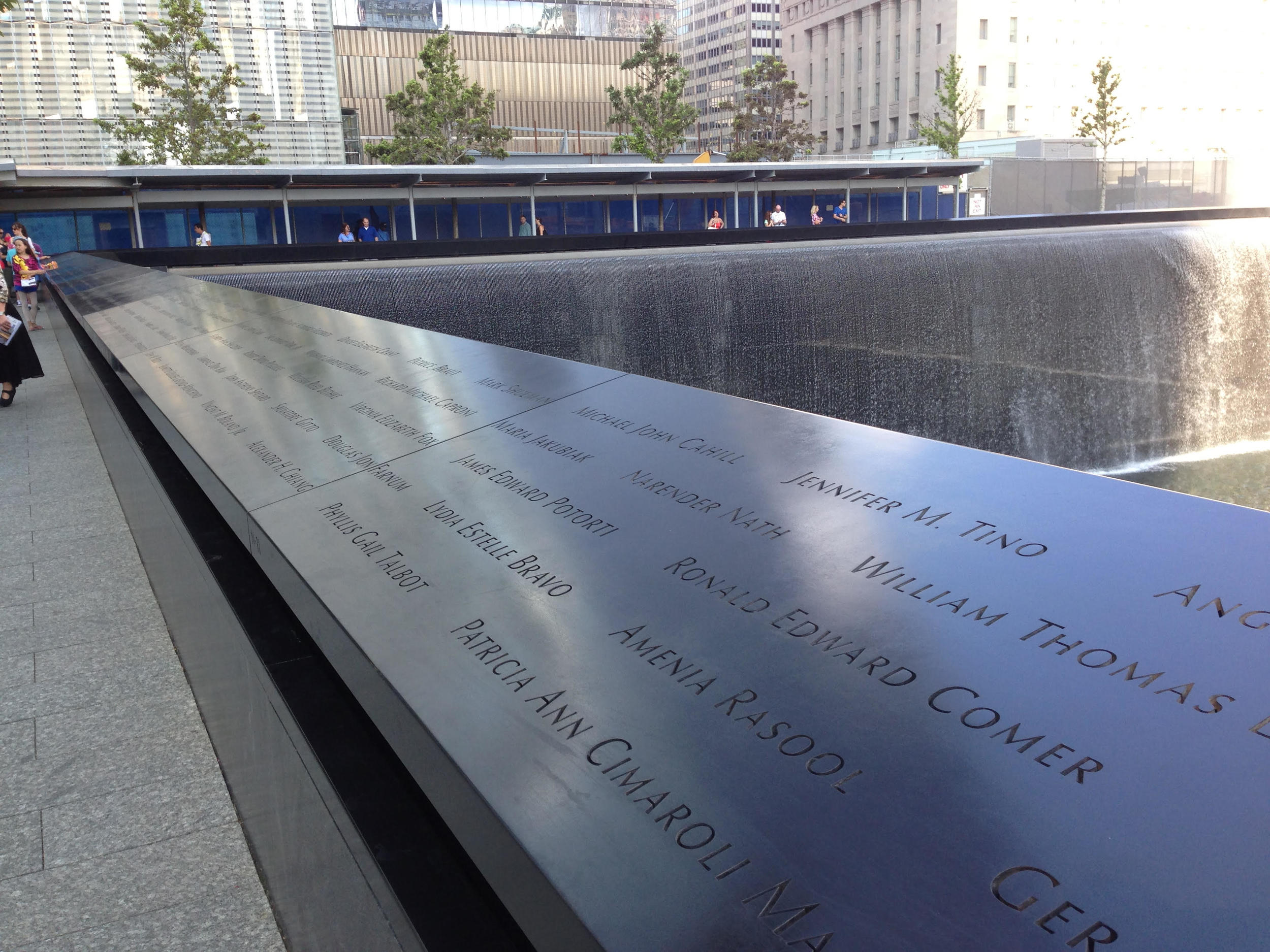A shot James captured at the 9/11 Memorial in Downtown New York at the site of the World Trade Centre attack.