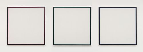 Cathrina was assigned Jo Baer's Primary Light Group: Red, Green, Blue (1964-65) from MoMA's collection.