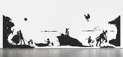 Merry was assigned Kara Walker's An Historical Romance of a Civil War as it Occurred Between the Dusky Thighs of One Young Negress and Her Heart (1994).