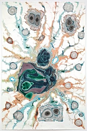 Margaret's assigned art work from MoMA was Kerstin Bratsch's Unstable Talismanic Rendering 27 (2015).