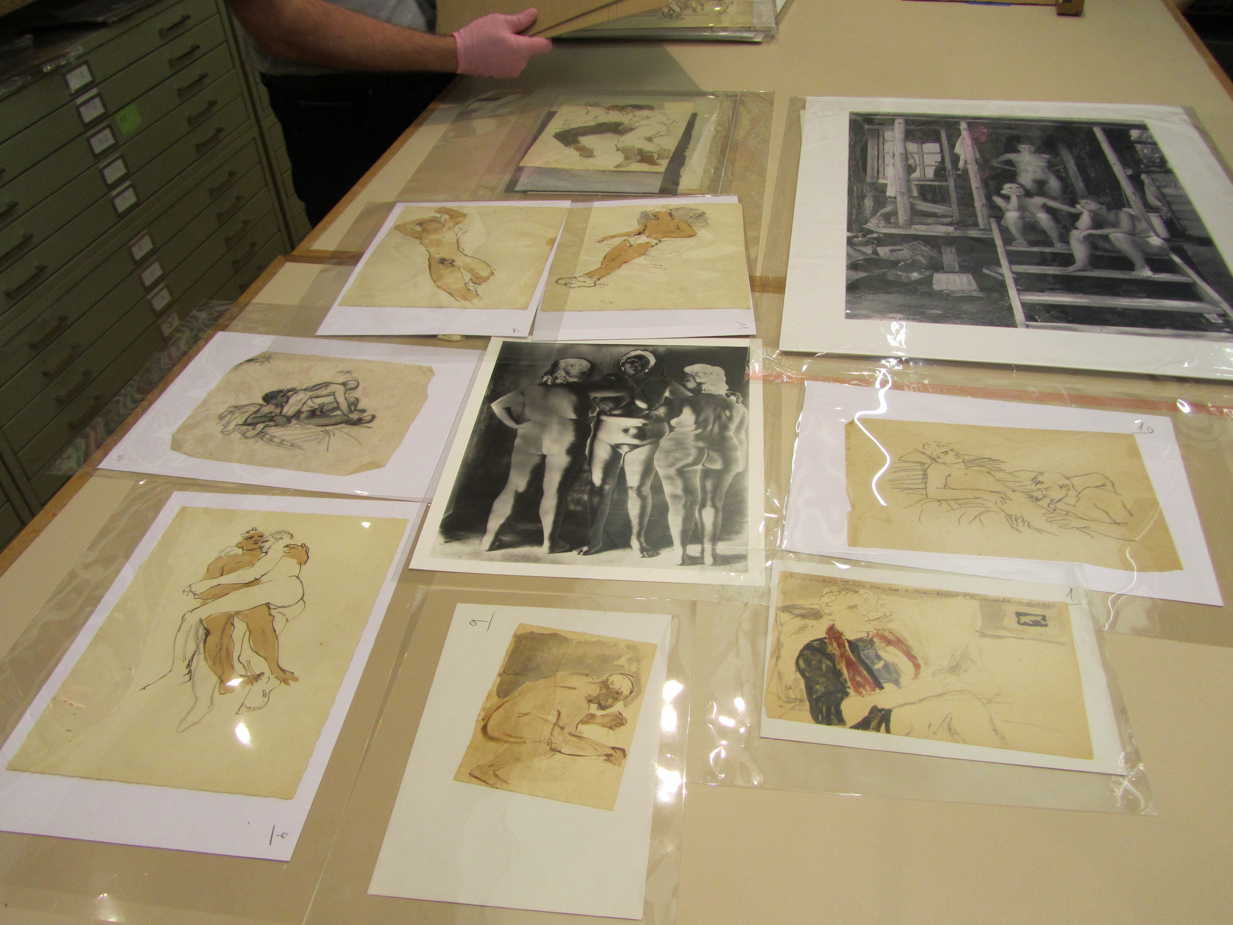 Angela was fortunate to visit the Leslie + Lohman Museum of Gay and Lesbian Arts where she had access to a behind-the-scenes tour of the archives.