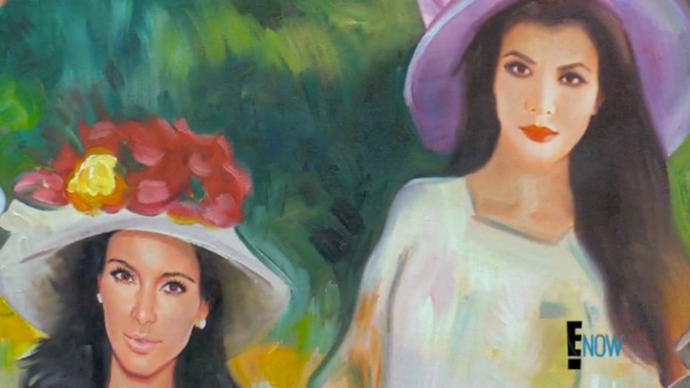 "A Match Made in Hell: Mr. Brainwash Paints the Kardashians à la Renoir"
