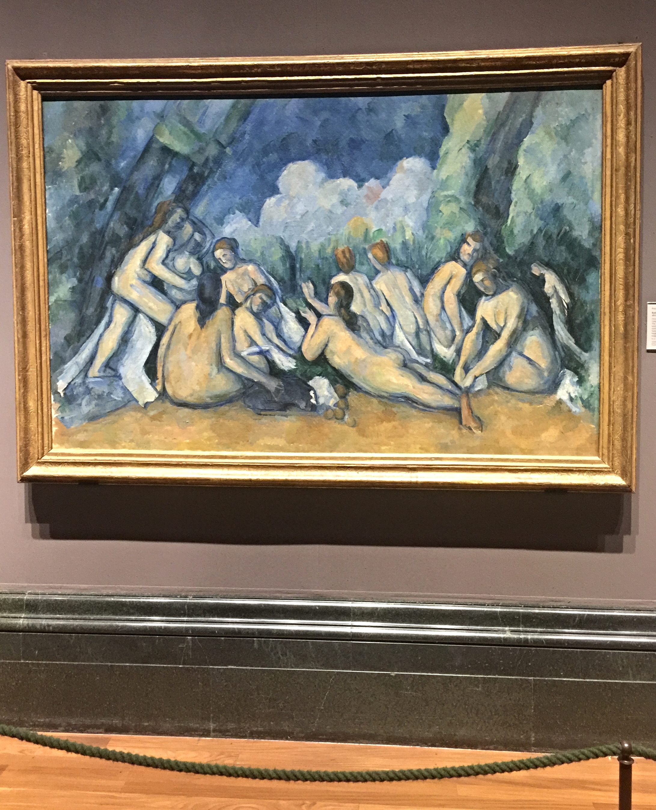 Paul Cezanne, Bathers (1884-1905). Stunning! Matisse carried a postcard picture of this painting as a young artist.