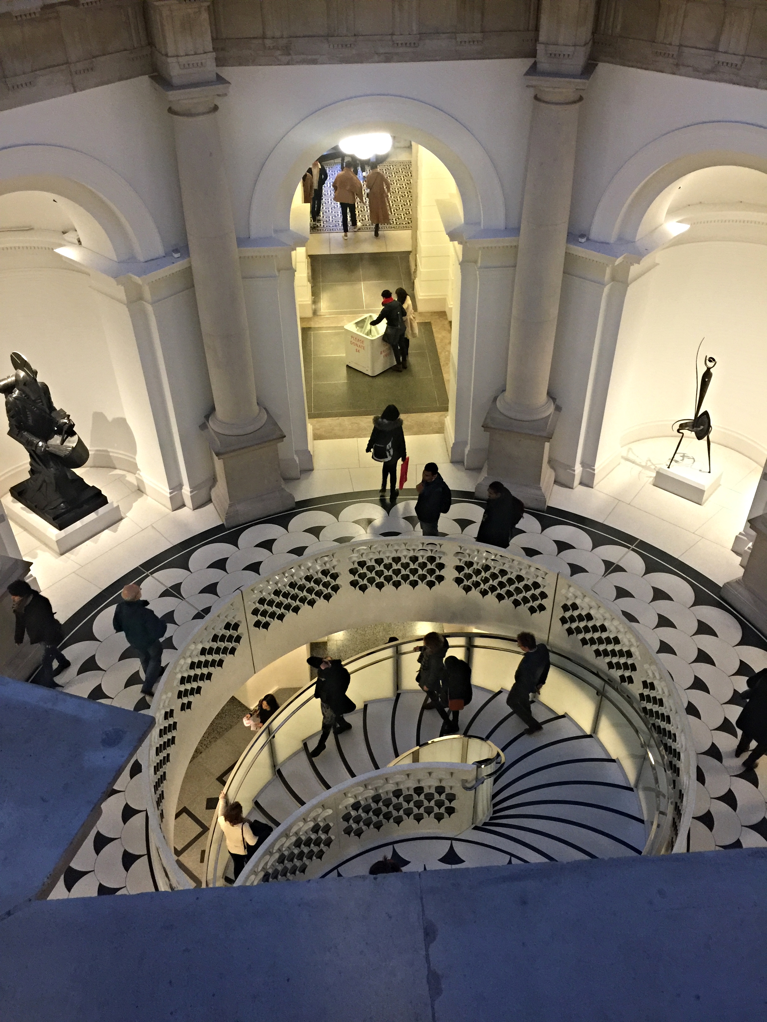 The architecture of the Tate Britain is stunning inside and out-- I could not get enough shots of the architecture.