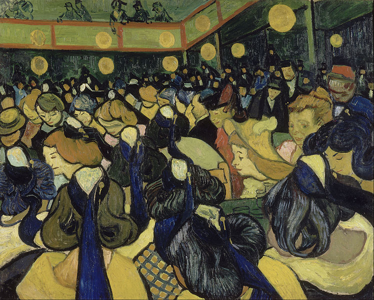Kaila was assigned Vincent van Gogh's Dance Hall in Arles (1888) from the Orsay Museum.