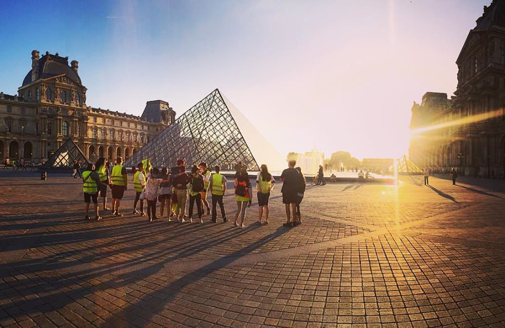 Sunset bike tour group photo-- an adventure to remember.