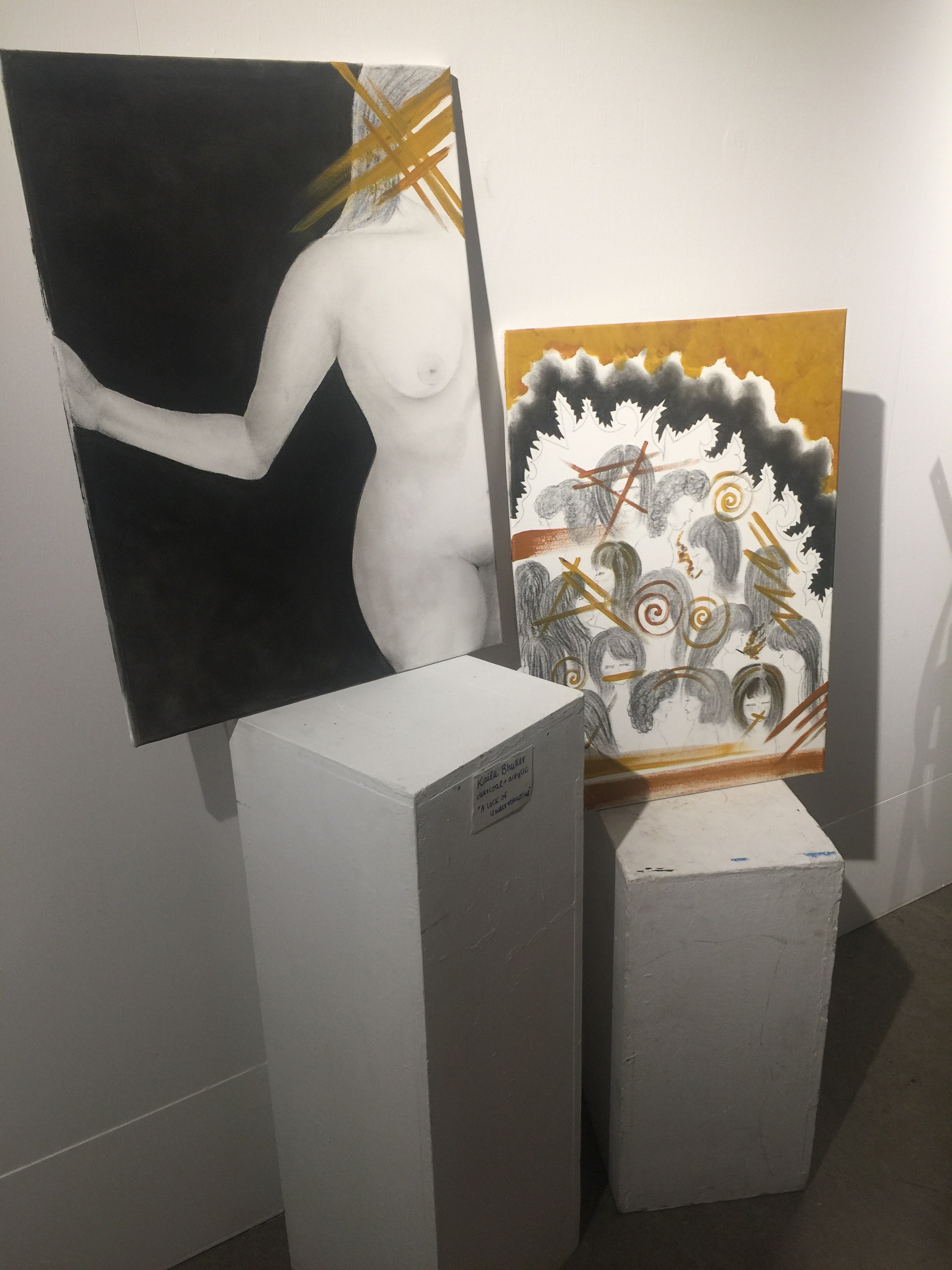 Kaila's final studio project in conversation with Van Gogh.