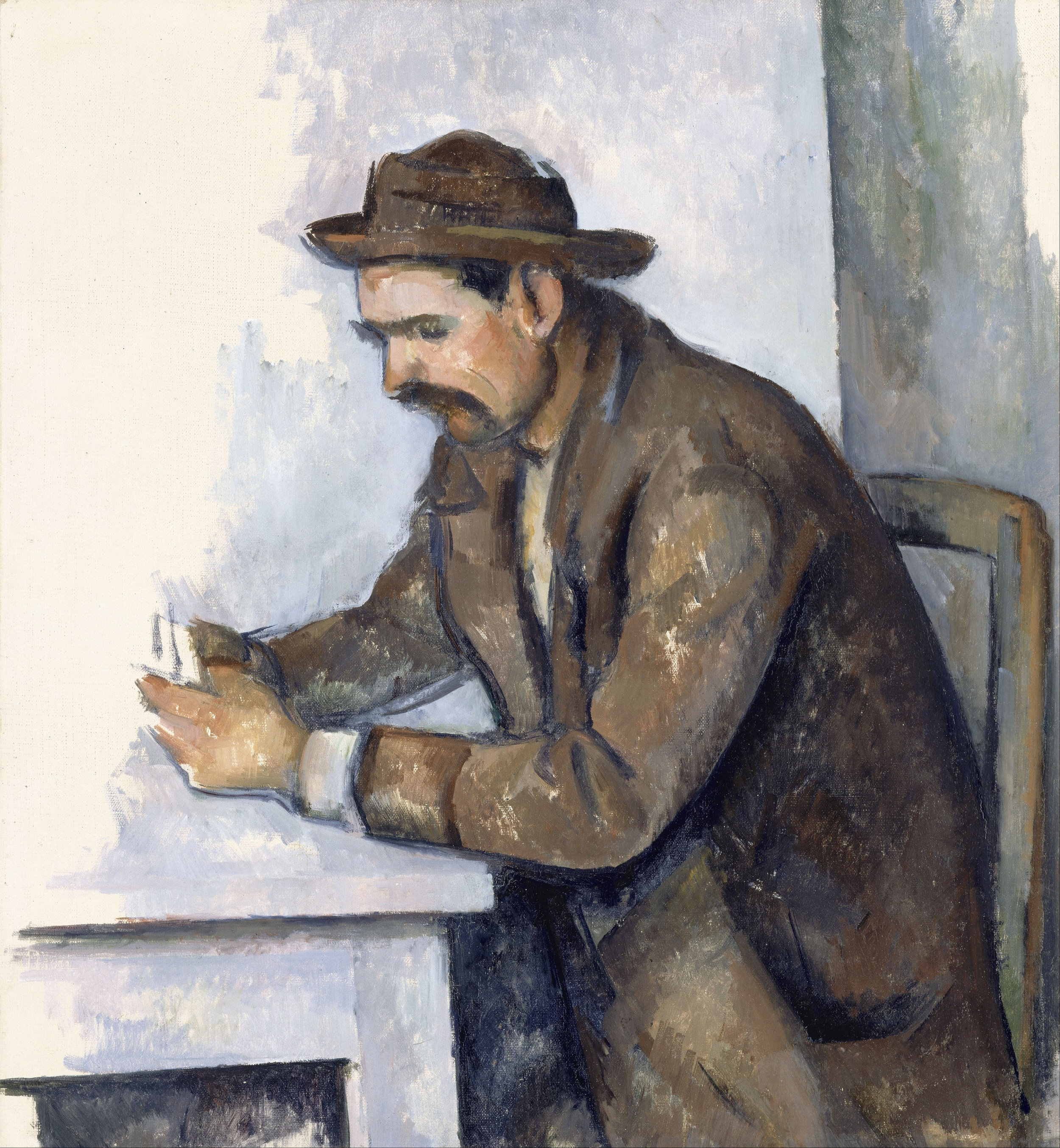 Cezanne, Card Player (1890-92) was Lukas' assigned work from the Orsay.