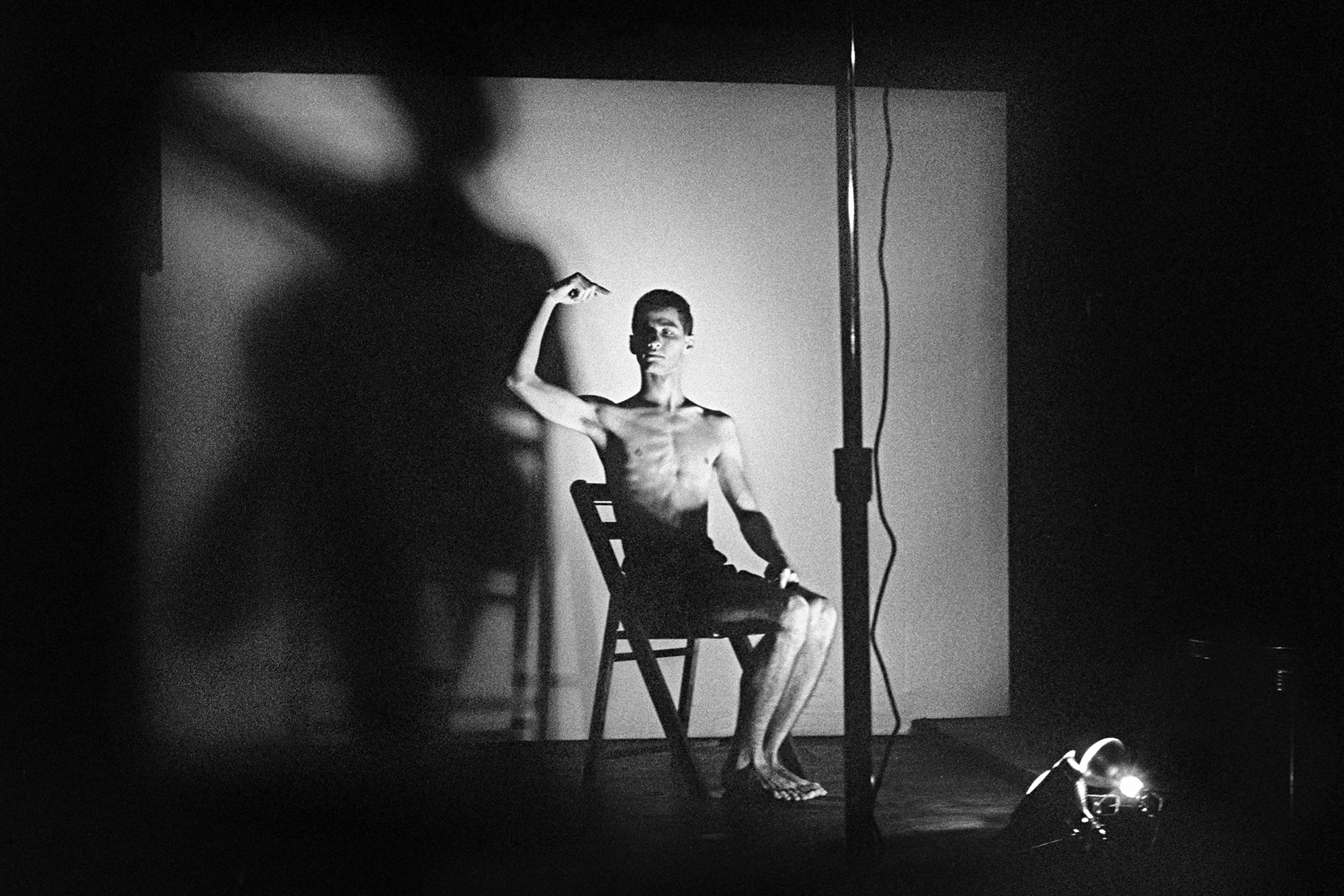 Acts of Live Art at Club 57. Pictured: Larry Ashton. 1980. Photo: Joesph Szkodzinski. 
