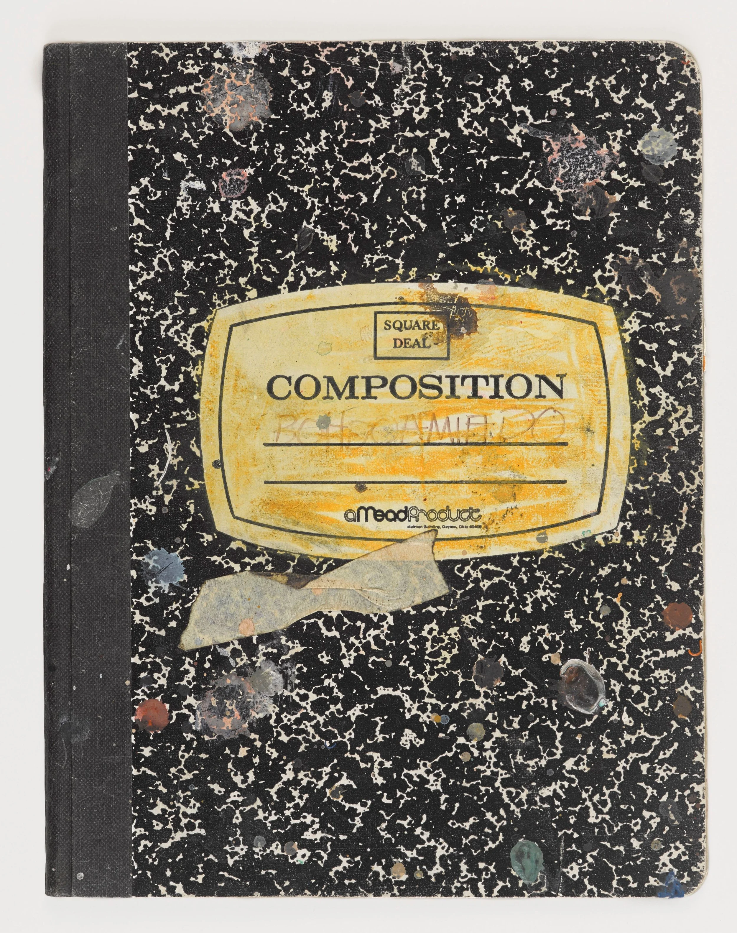 Another Basquiat notebook-- he was most fond of the kinds of everyday composition notebooks used in school. This is a reminder not to overthink the note-taking process. Just start and use your handwritten expression and preferences to guide you. 