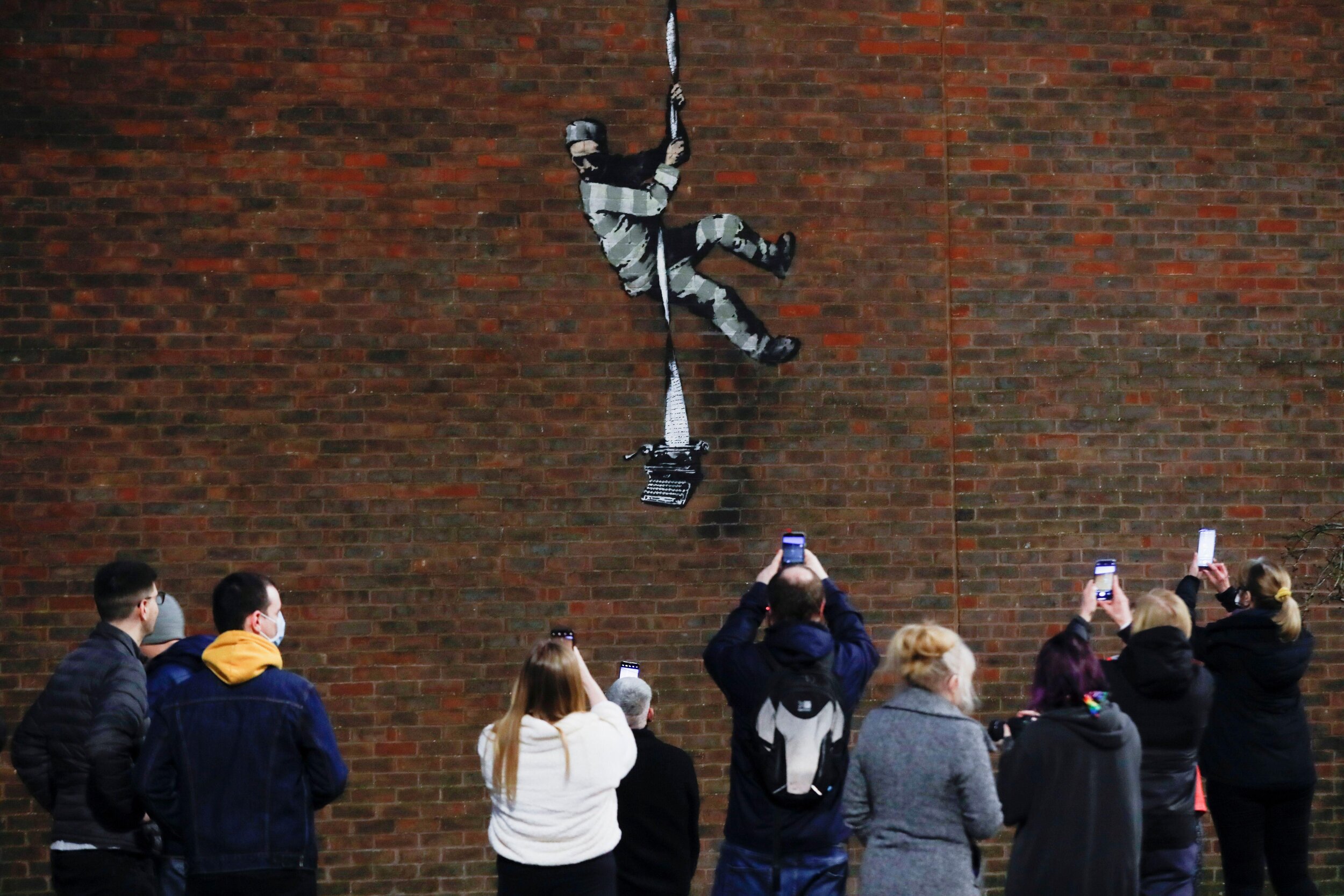 "Banksy reveals that Reading Prison graffiti is his—with a little help from Bob Ross"