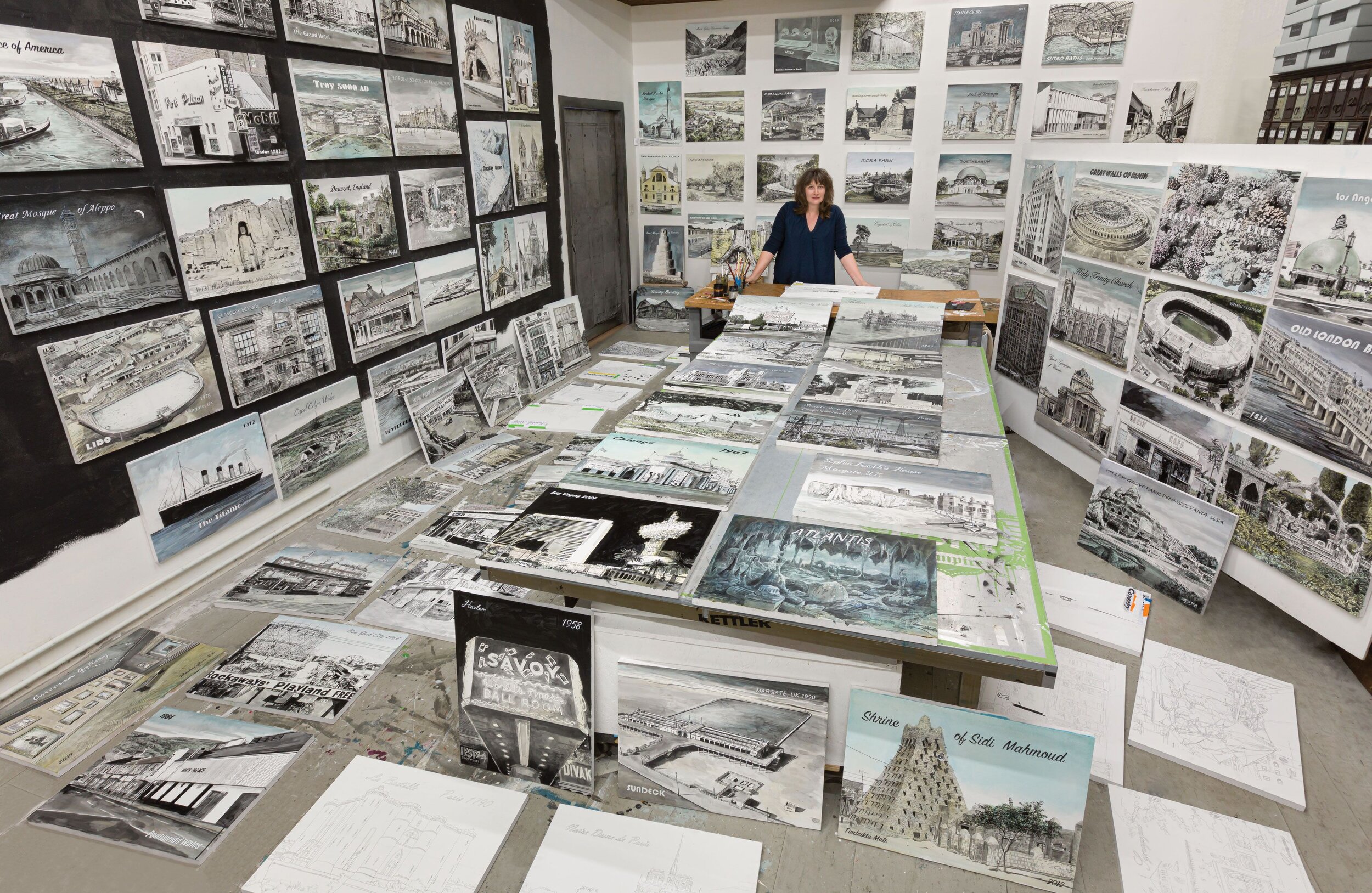 "The places you can’t go: Ellen Harvey recreates lost places"