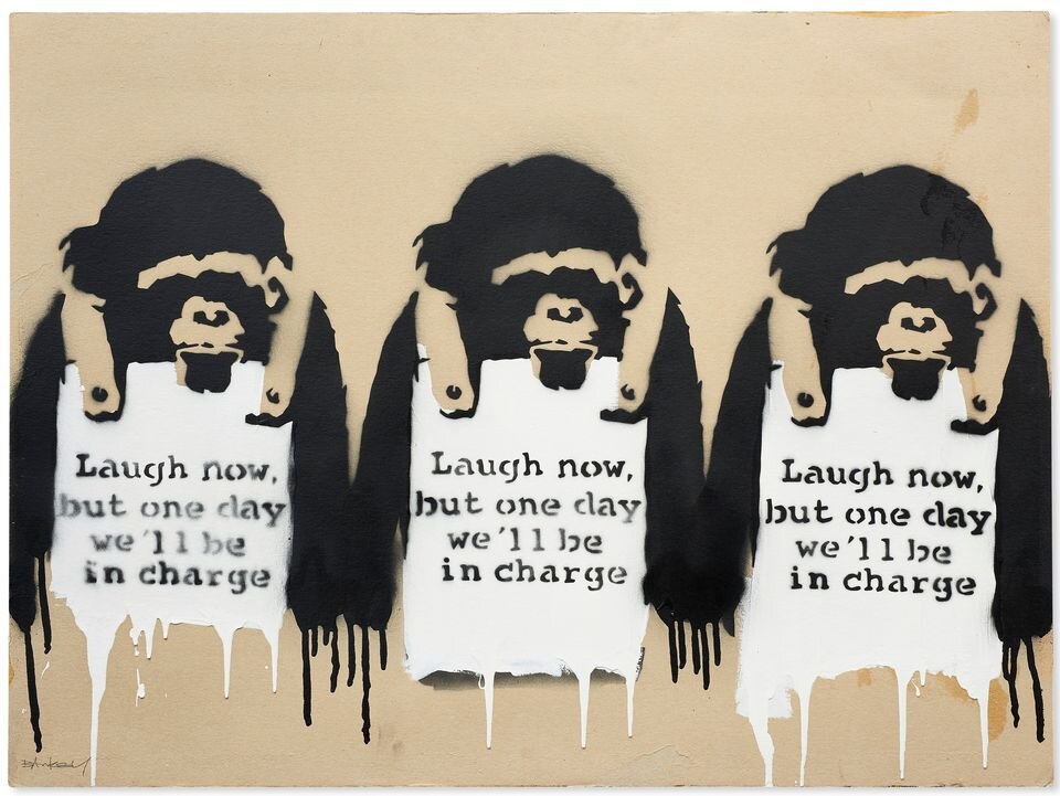 "Banksy Dealt Blow in Trademark Case Involving Monkey Image"