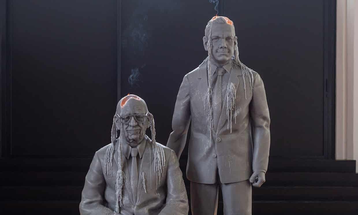 "Melbourne art critic reviews melting Murdochs without noticing Rupert or Lachlan"