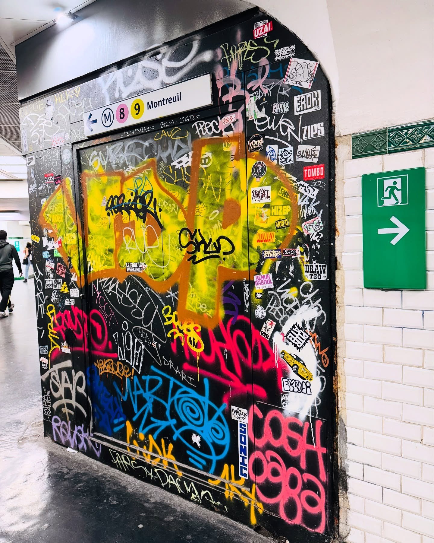 Today was all about urban, graffiti, and street art, and I am always struck by the range of materials, content, and creativity in Paris. Here&rsquo;s a small survey of work that caught my eye as we made our way from Belleville through the Marais to C