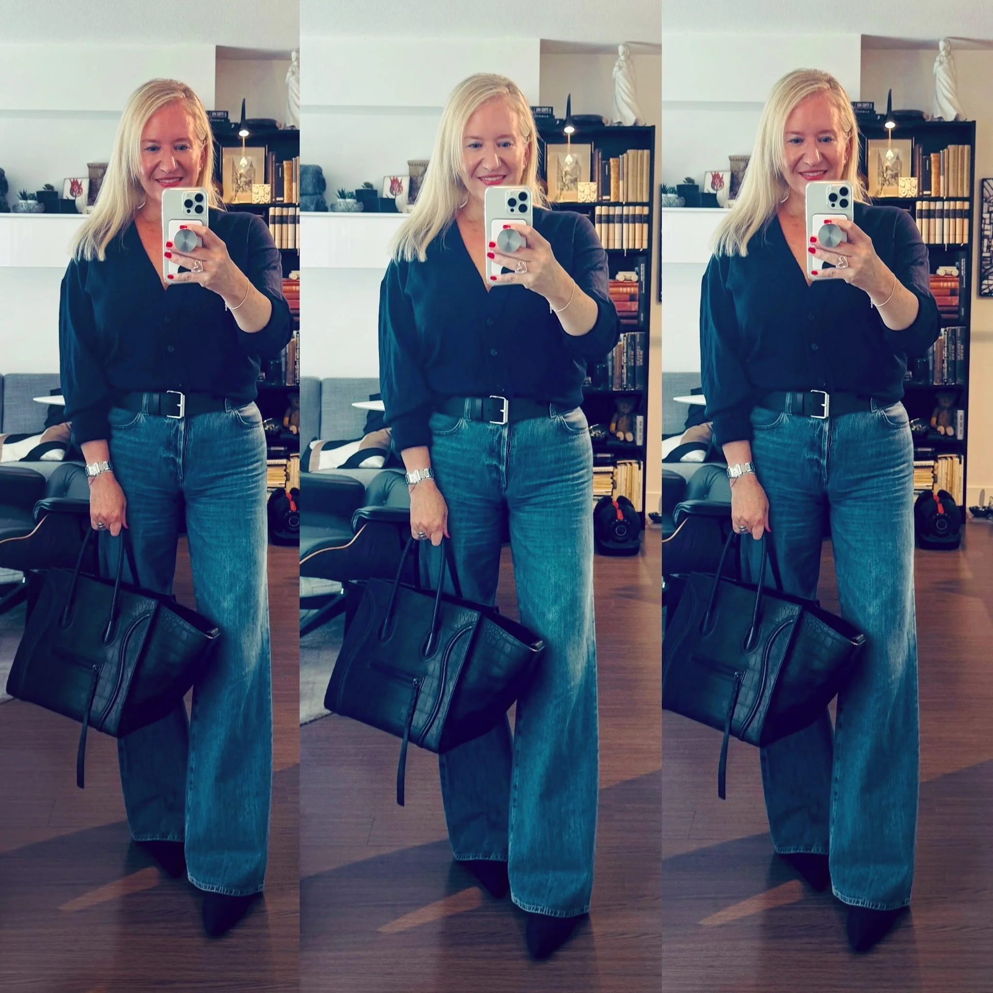 Hello Fall! 🍂🍁🍃 Please be kind&hellip; many fellow professors (myself included) are already feeling it and we are only two weeks into the semester. Smooth sailing from here please&hellip; 🙏🏻💙
.
.
.
#hellofall #ootd #whatiwore #arthistorianlife