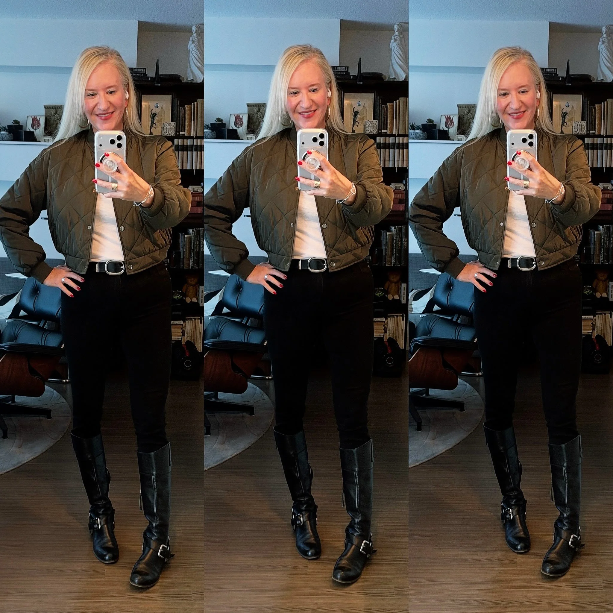 I&rsquo;m in the &ldquo;my boots are older than my students&rdquo; era of my academic career 🙈 Short story&mdash; I bought these Miu Miu moto riding boots as a grad student, saving up six months to buy them after seeing a single runway photograph fr