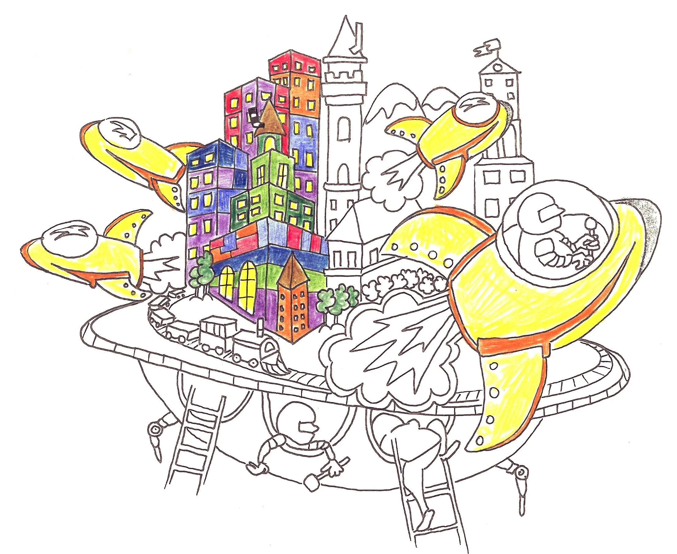 One of the initial idea sketches