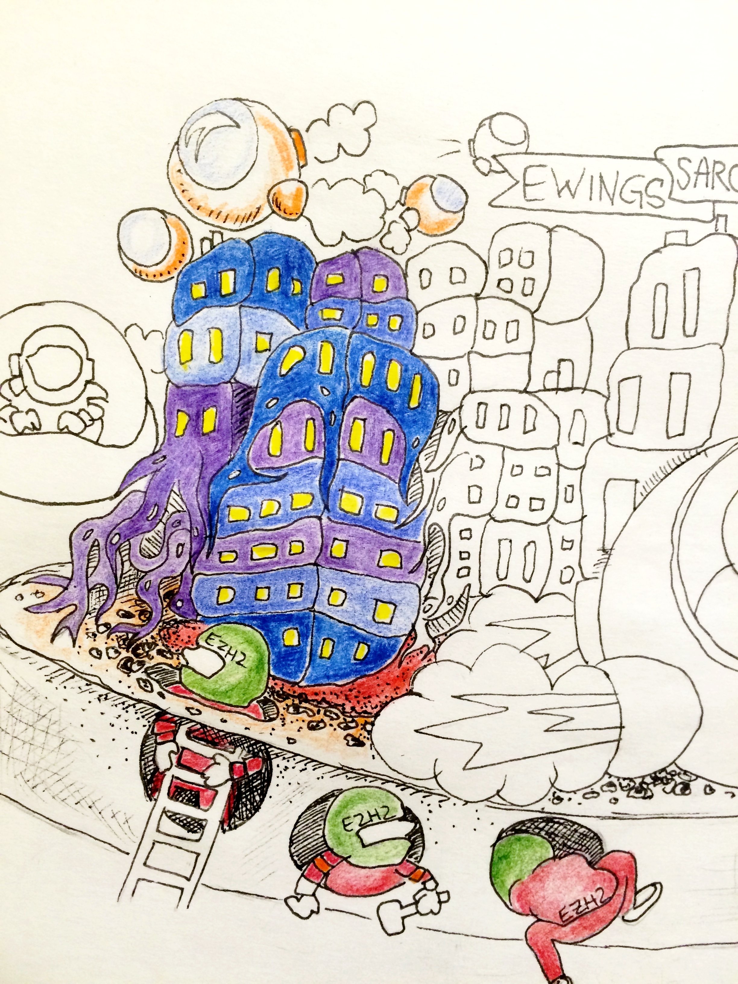 A snippet of the final illustration