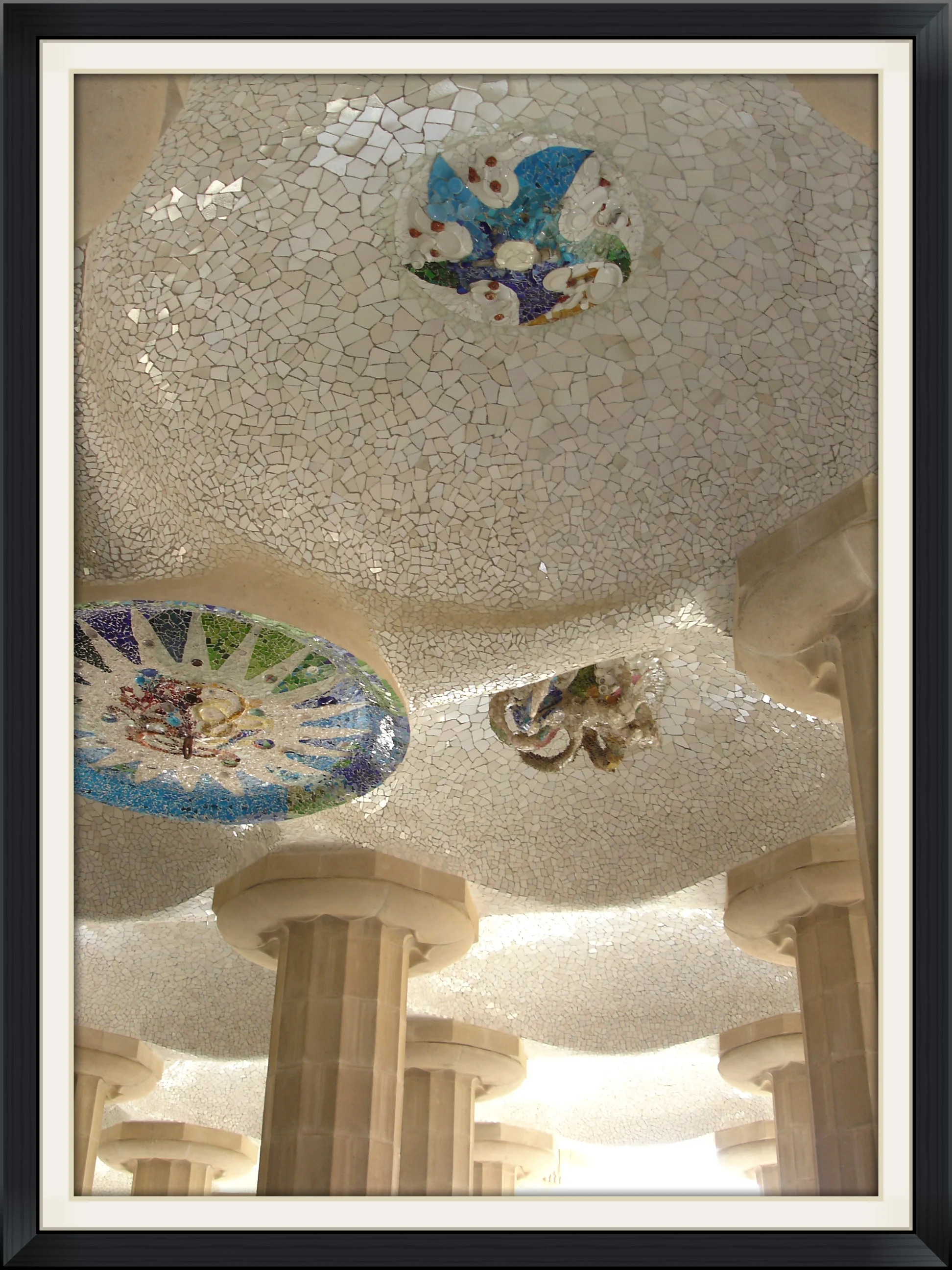 GUADI MOSAIC CEILING BARCELONA, SPAIN