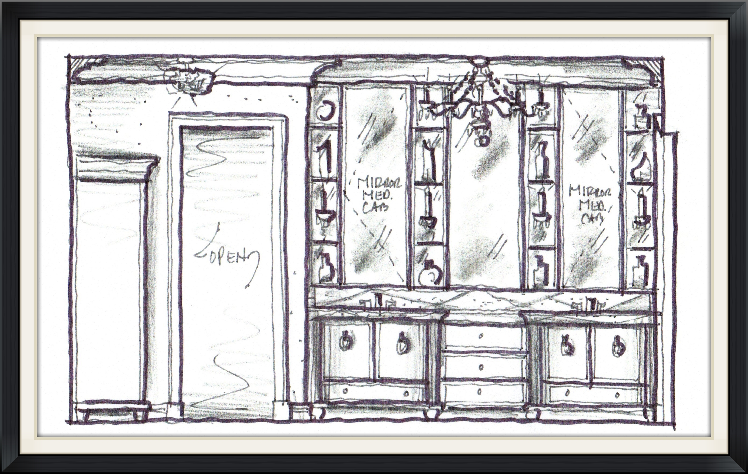 MASTER BATH SALON HAND SKETCH