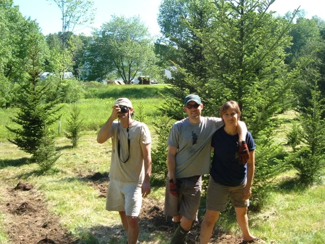  Planting day at the vineyard. 