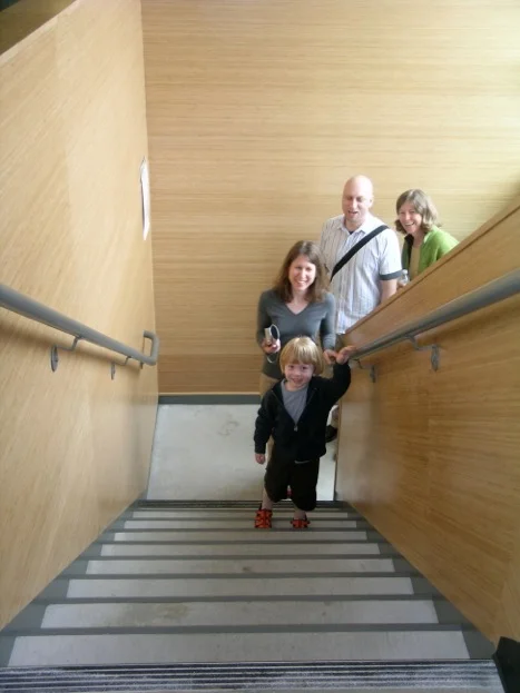 a family visit to the Potter League for Animals