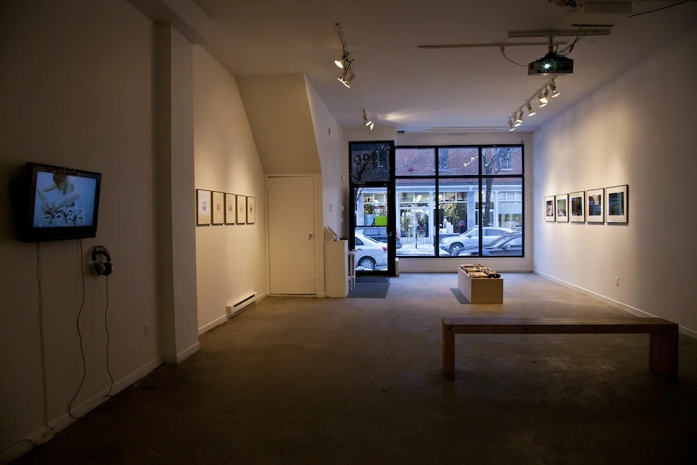 Fleshold , Installation at La Centrale Galerie Powerhouse, Montreal, February 14 (photo by Lucie Rocher)