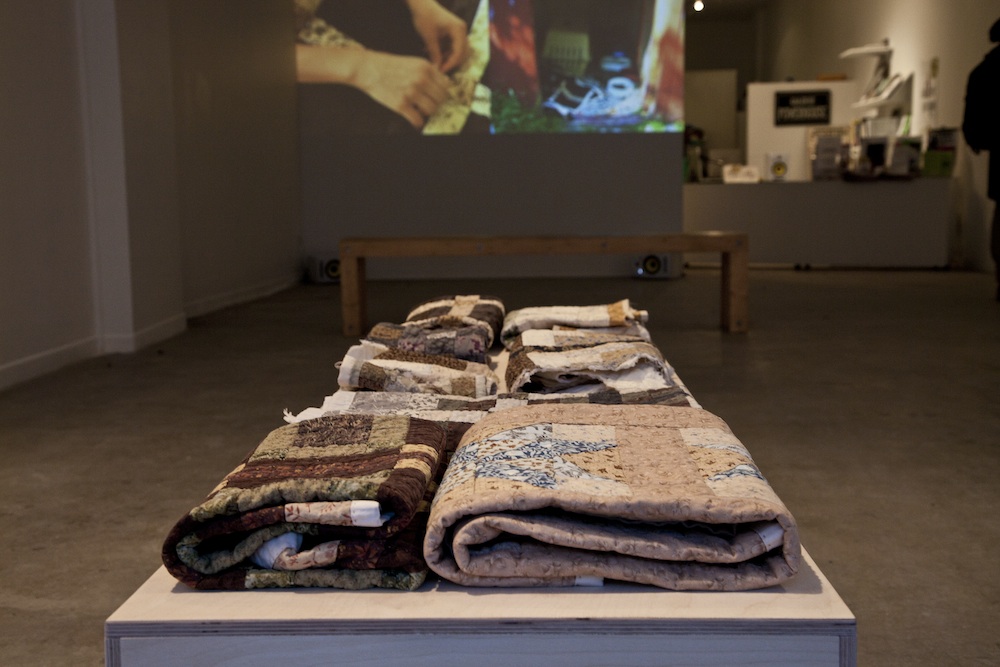   Fleshold  Installation at La Centrale Galerie Powerhouse, Montreal, February 2014. ((photo by Lucie Rocher) 