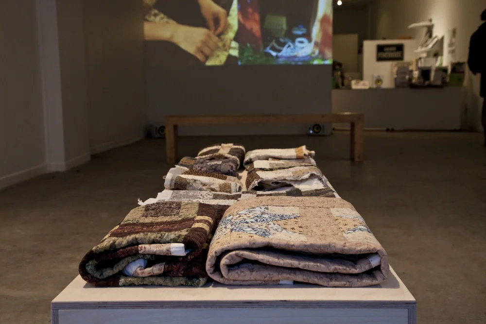 Fleshold Installation at La Centrale Galerie Powerhouse, Montreal, February 2014. ((photo by Lucie Rocher)