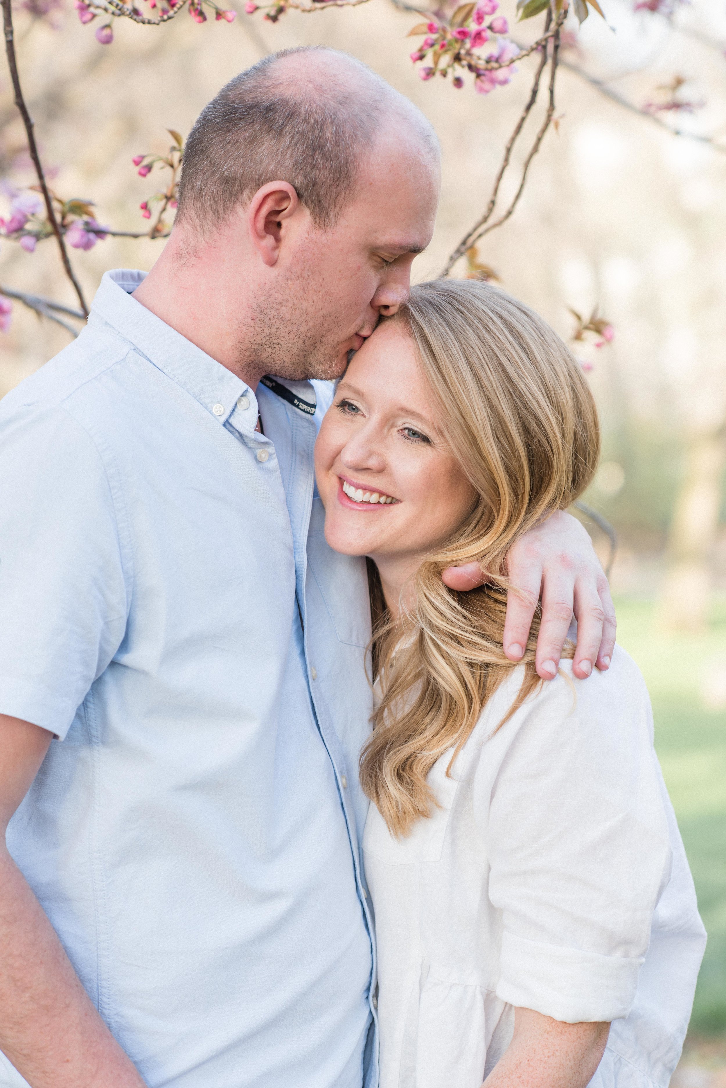 CENTRAL PARK ENGAGEMENT, CHERRY BLOSSOM ENGAGEMENT