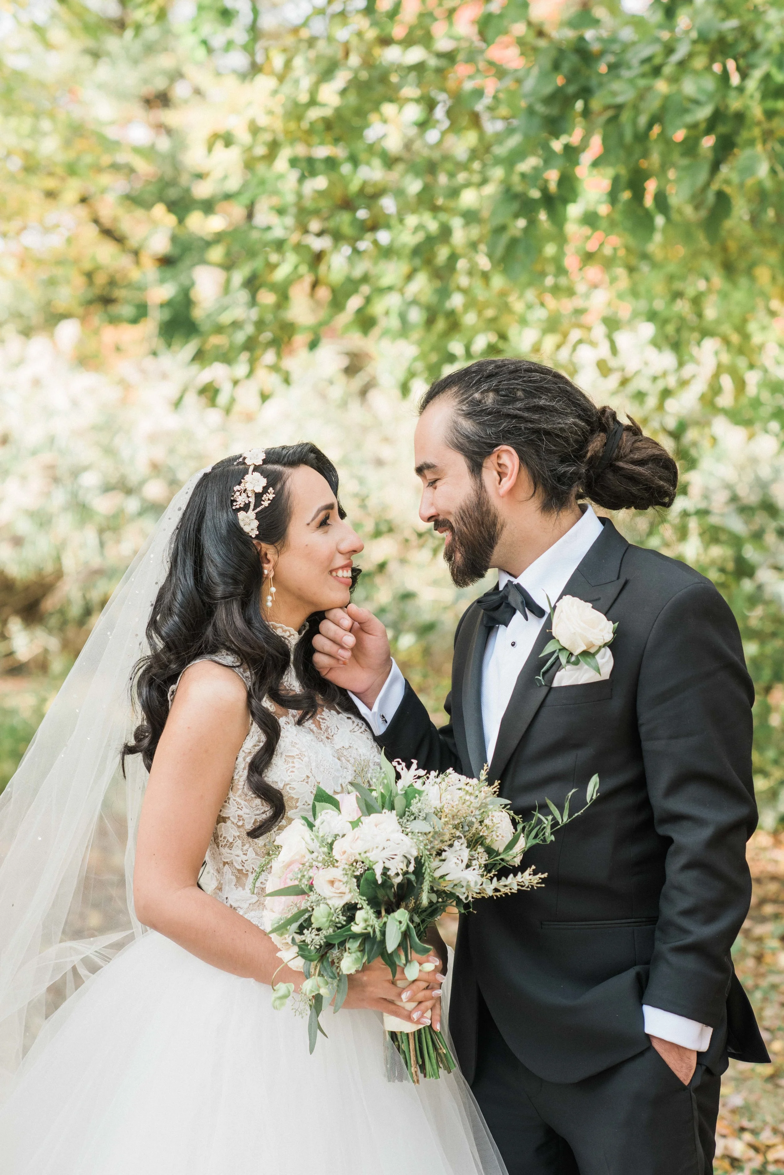 Bride and Groom, Turkish Bride and Groom, Turkish Wedding in New York, Turkish Wedding in Brooklyn, Brooklyn Turkish Wedding, Turkish Couple, Muslim Wedding, Prospect Park, Wedding Flowers, Bridal Bouquet, Black Tie Wedding, Wedding dress, Wedding Inspiration, Wedding gown, groom with long hair, groom with dreadlocks, hair extensions, bridal hair, princess wedding gown