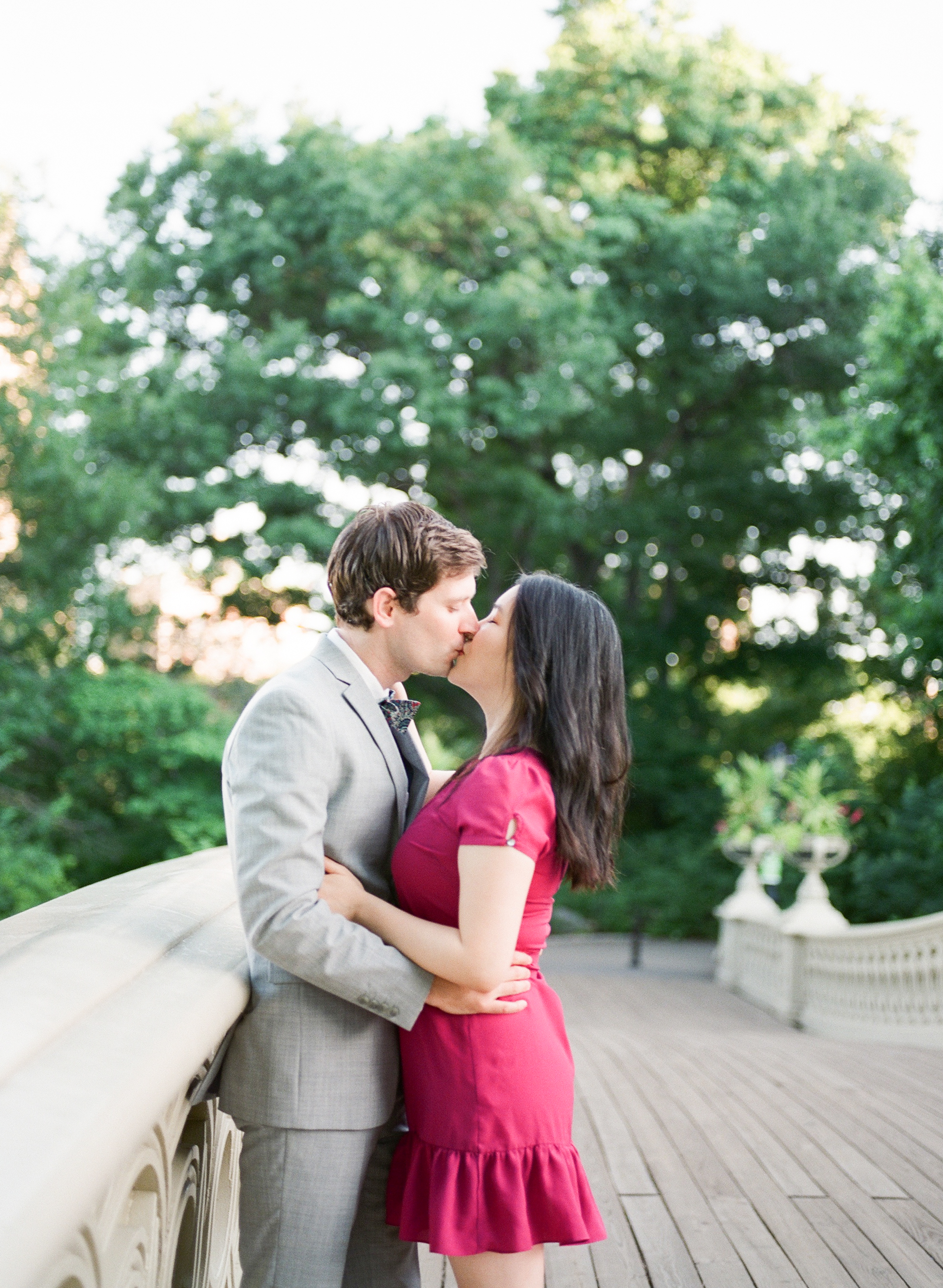 BOW BRIDGE IN CENTRAL PARK NEW YORK ENGAGEMENT