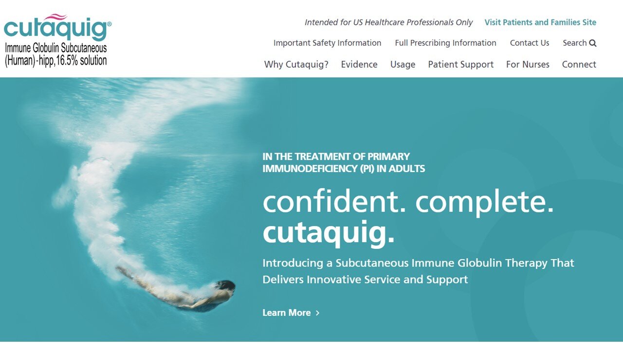 CUTAQUIG US HCP WEBSITE