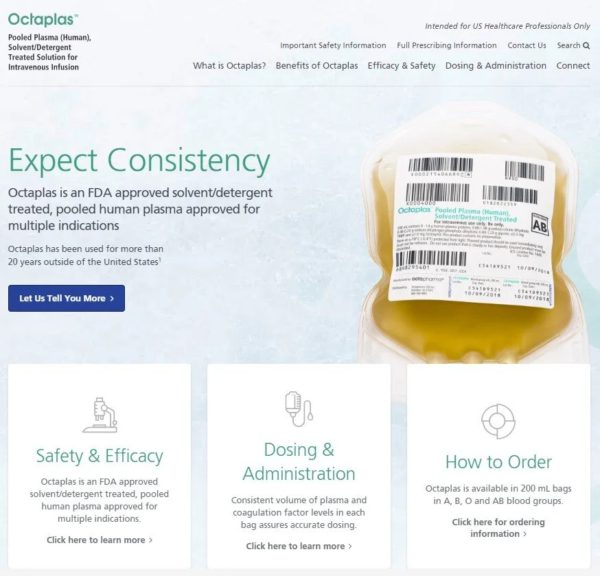 OCTAPLAS US HCP WEBSITE