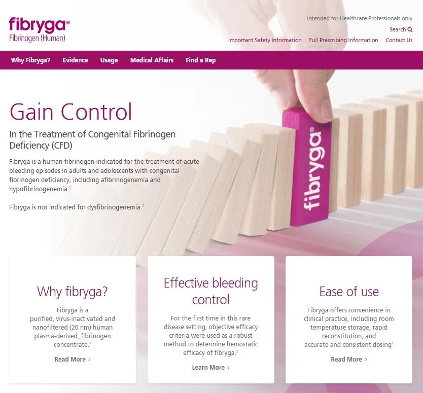 FIBRYGA US HCP WEBSITE