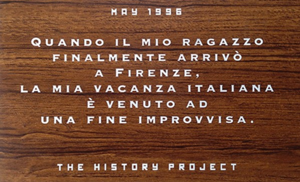 Christopher Jagmin, The History Project, Florence Italy (43.776116, 11.248461), 1996