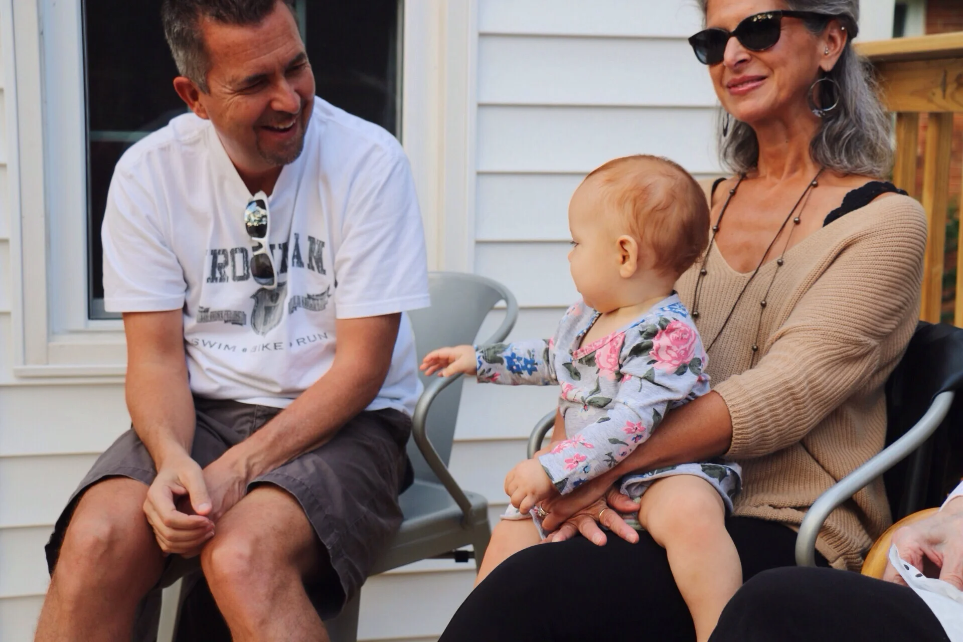 Papa and Gram with baby Laura 