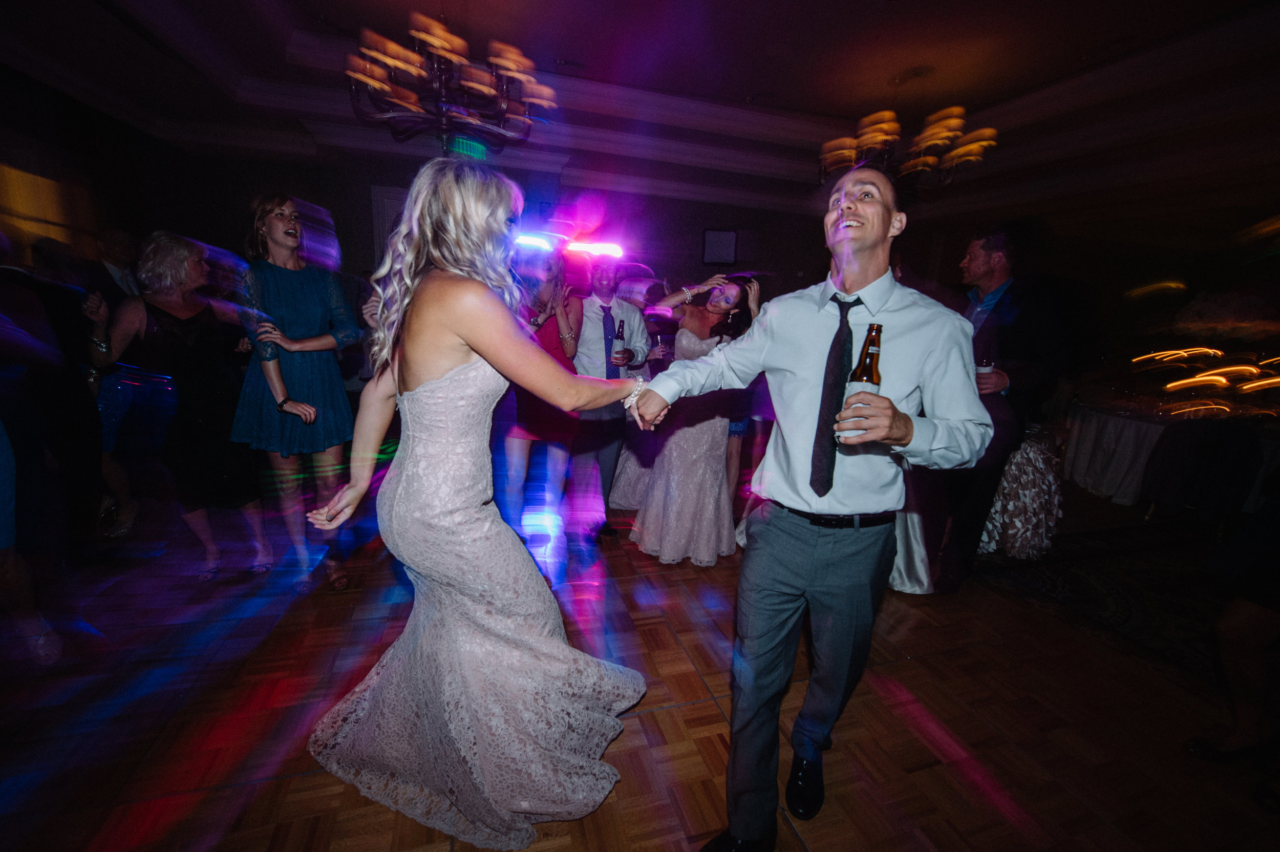 Wedding dance floor lighting - Park Hyatt Aviara Resort, Carlsbad