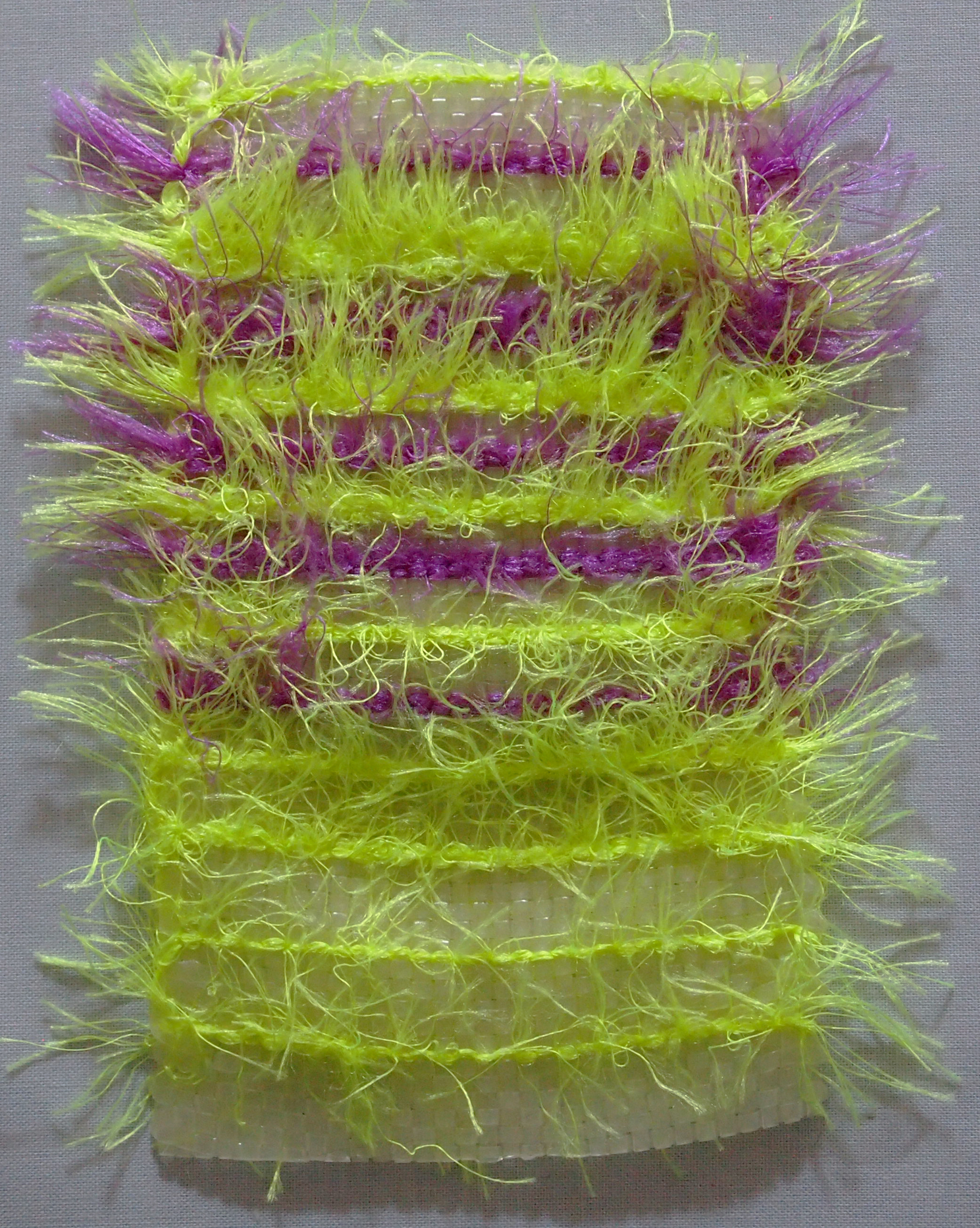Hand Woven, Glow-in-the-dark Plastic Lacing, Acrylic