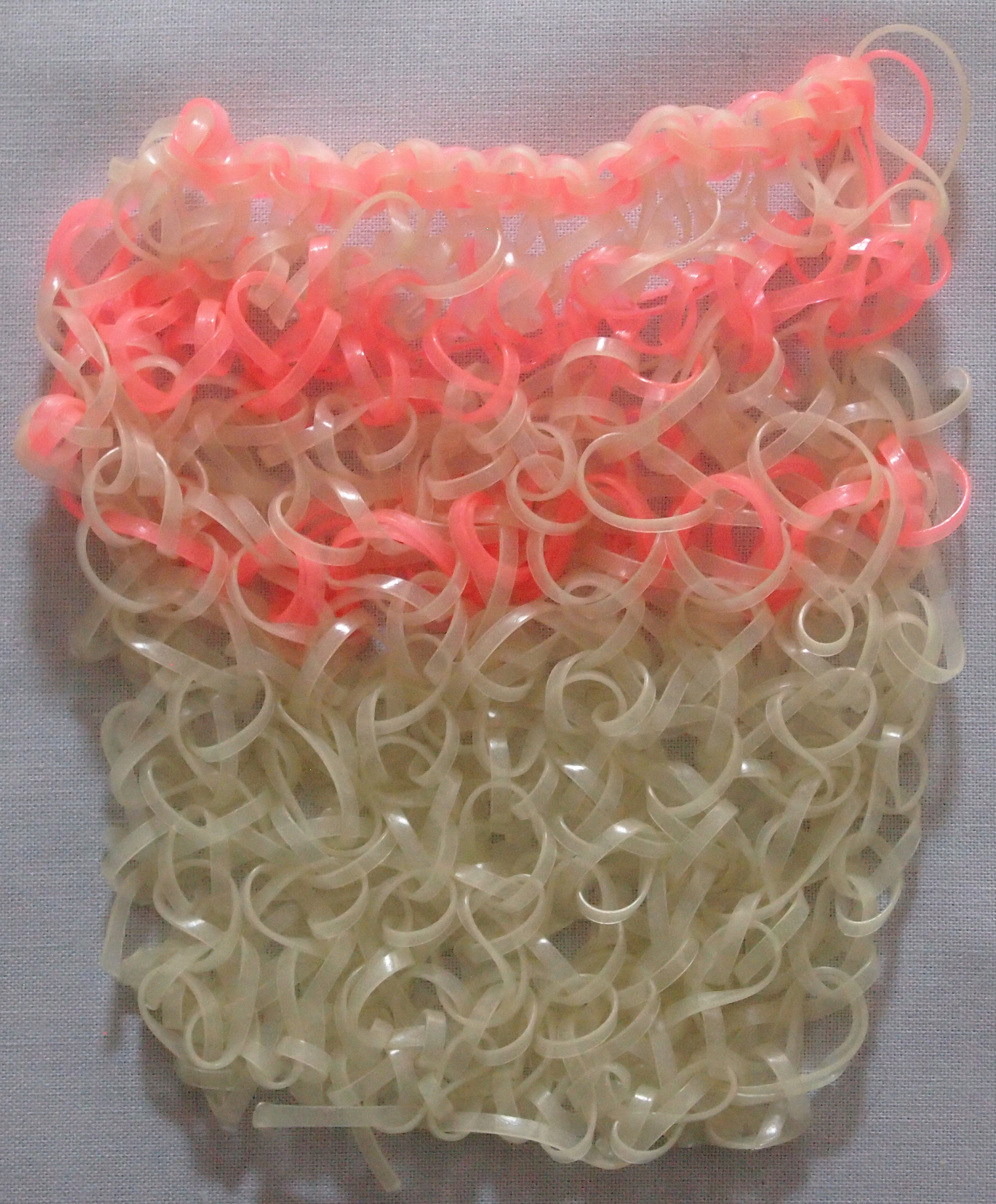 Hand Knit (And Heat Pressed) Glow-in-the-dark Plastic Lacing