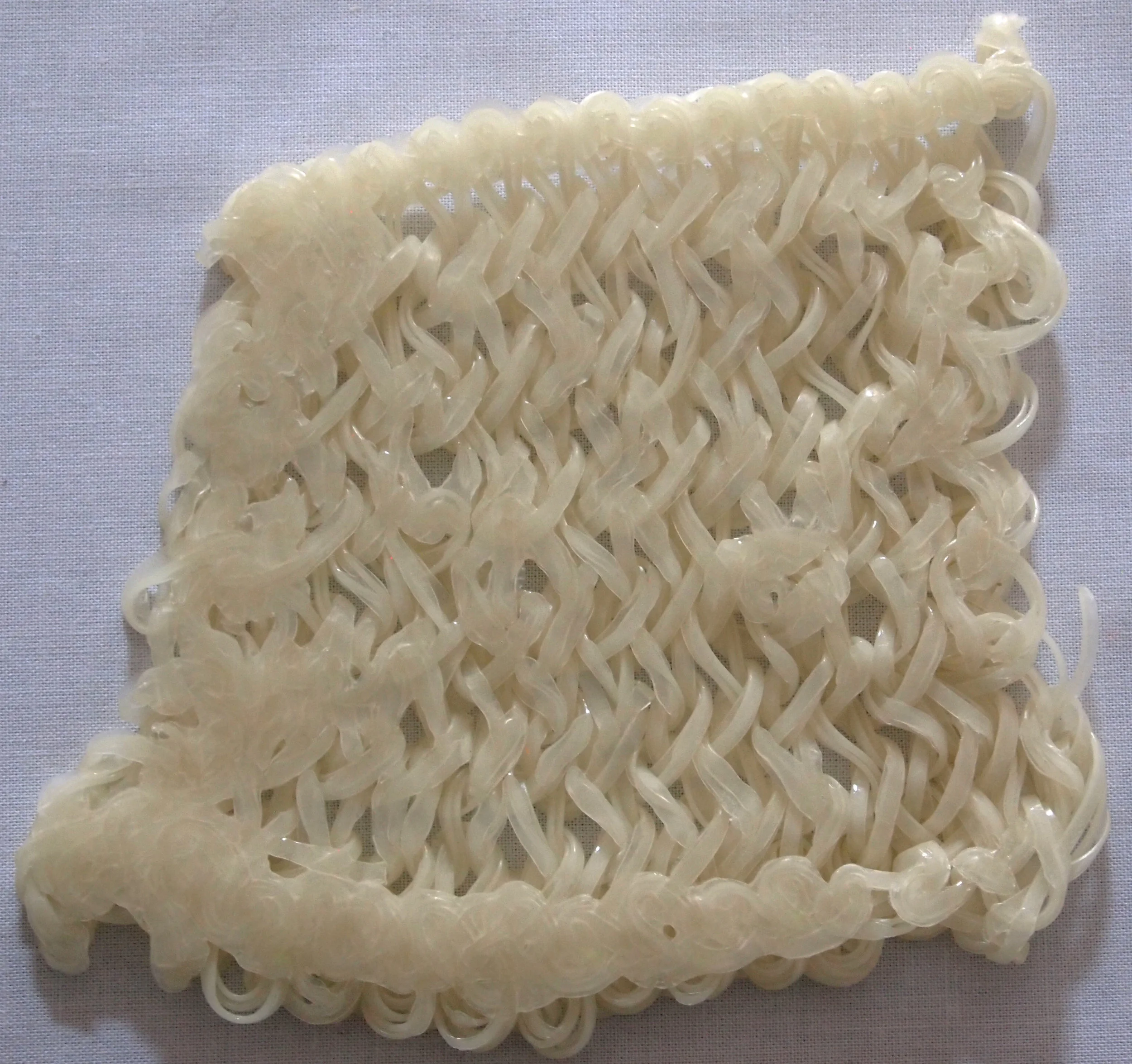 Hand Knit (And Heat Pressed) Glow-in-the-dark Plastic Lacing