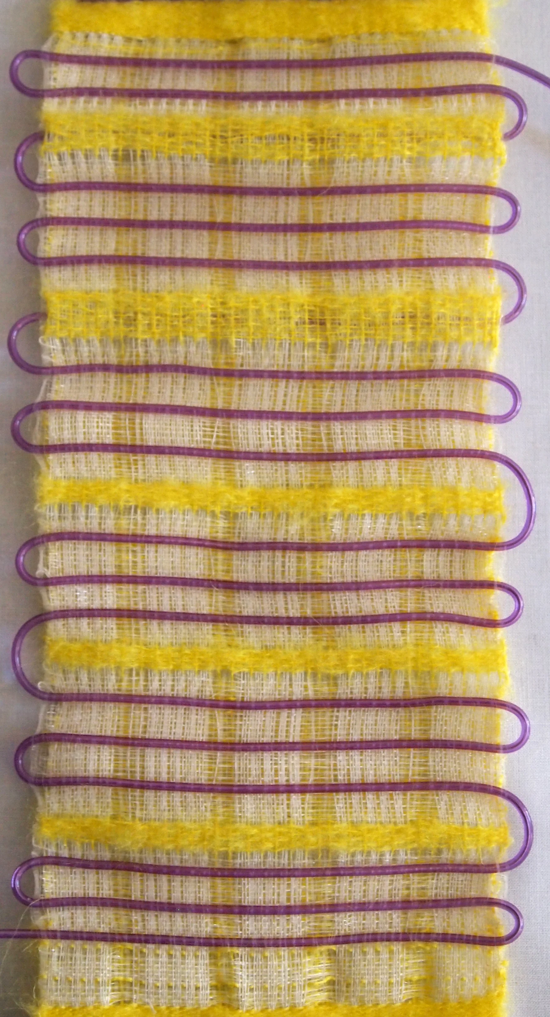 Hand Woven Monofilament, Mohair, Glow-in-the-dark Thread, LED Wire