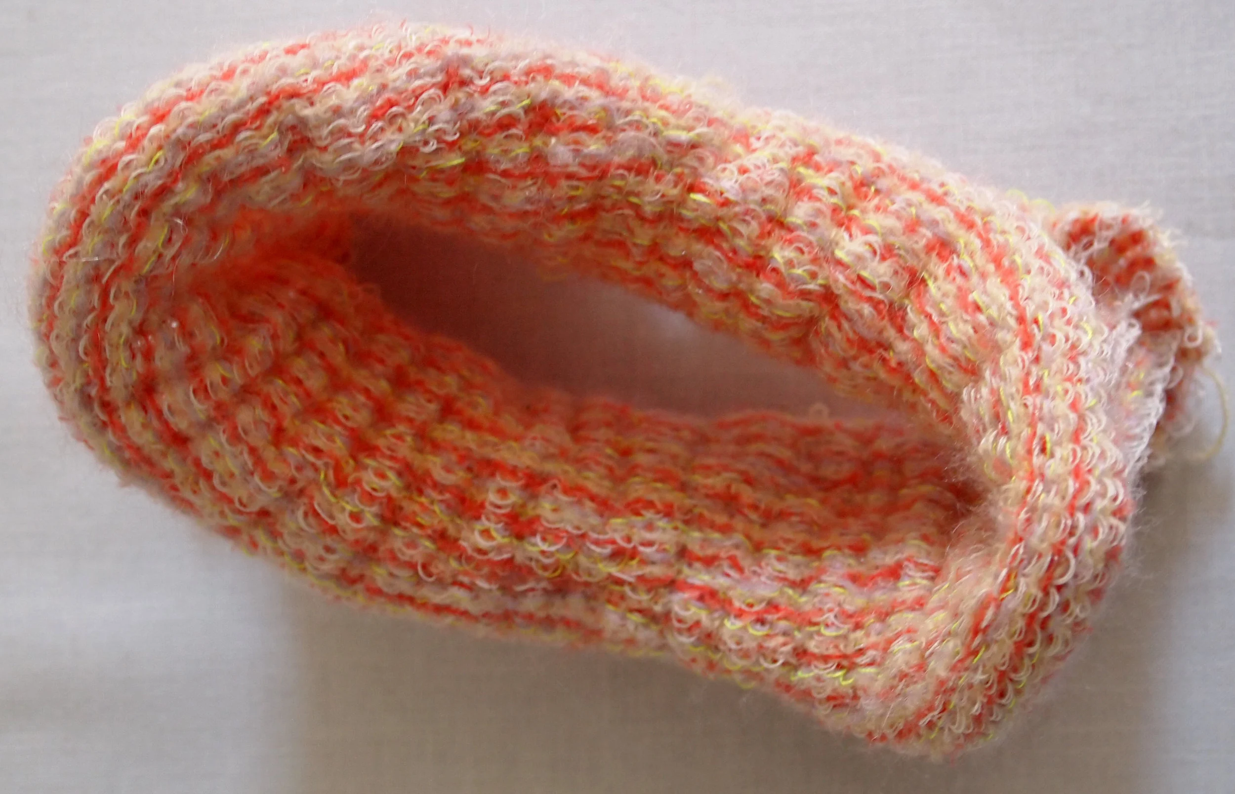 Machine Knit (Industrial Knitting Machine) Monofilament, Glow-in-the-dark Thread, Polyester, Nylon Elastic, Mohair