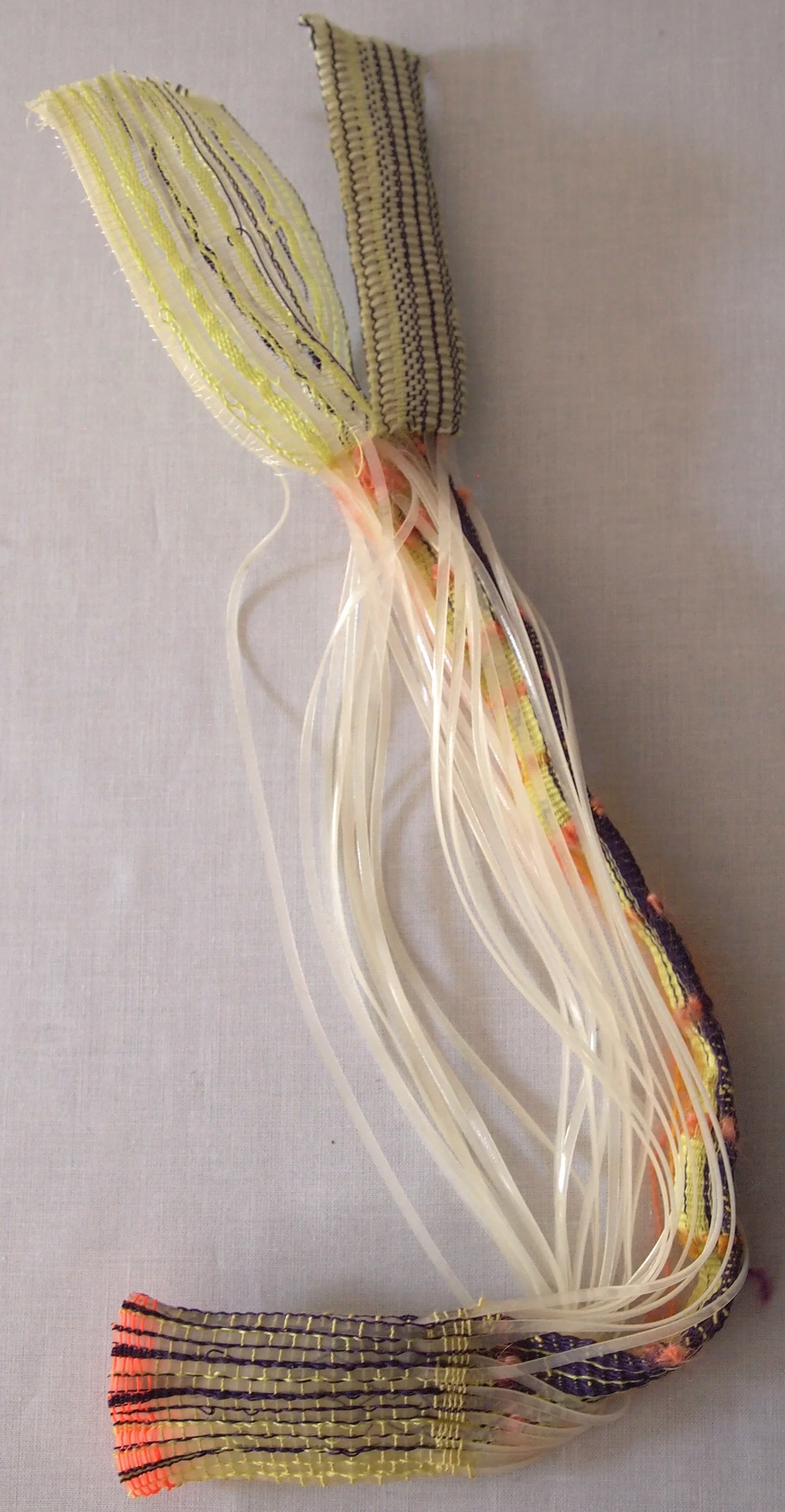 Hand Woven Glow-in-the-dark Plastic Lacing, Nylon Elastic, Nylon Thread, Polyester, Monofilament