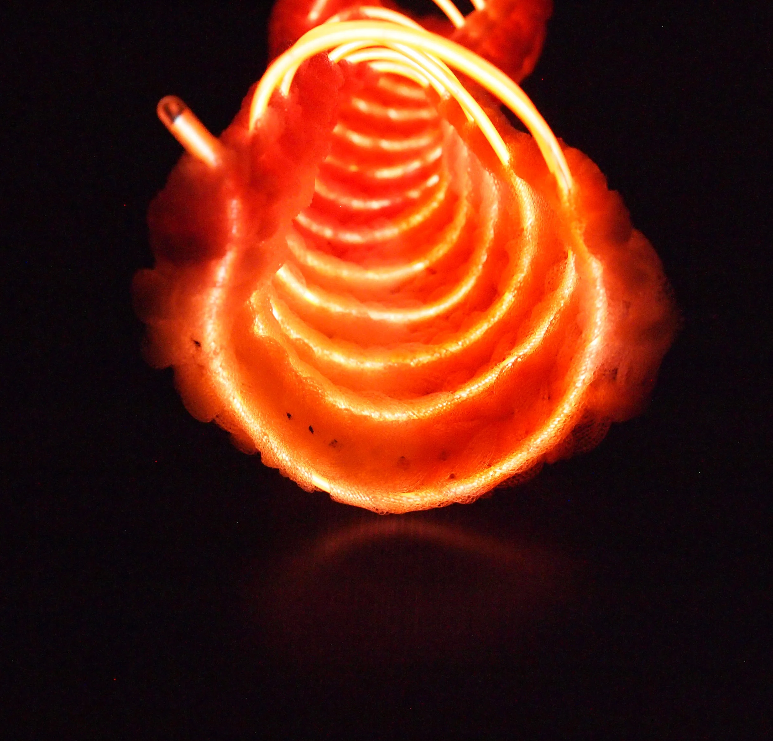 Machine and Hand Knit Monofilament (hand dyed), LED Wire