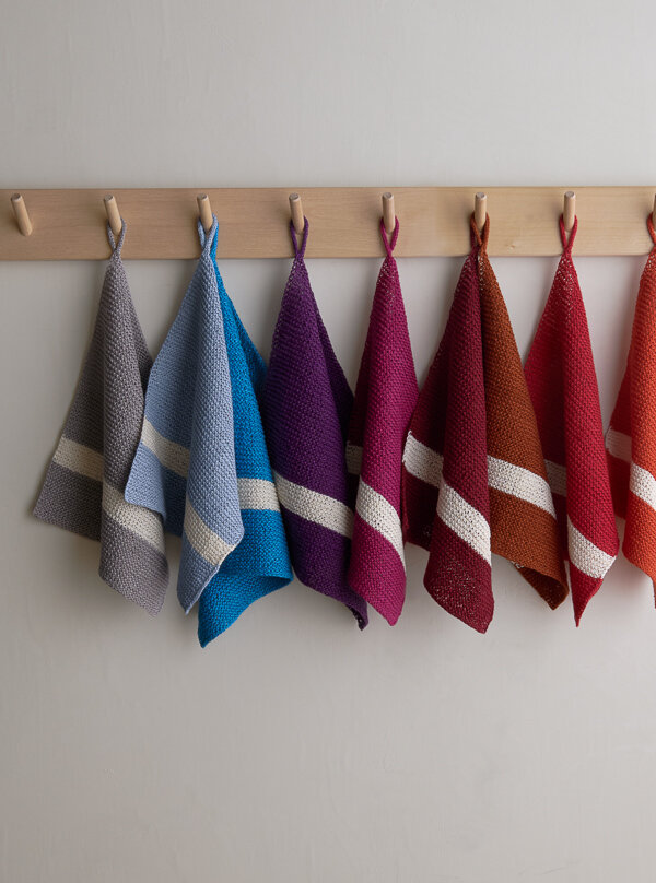 Simple Stripe Washcloths